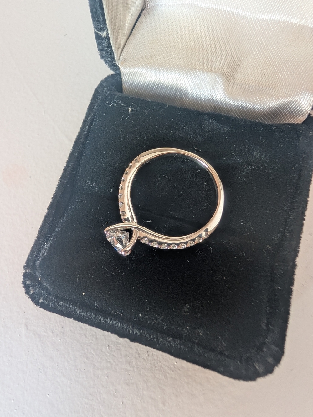 NEW Kay Jewelers 14k White Gold 1.02ctw Lab Created Diamond engagement ring Sz 6 - Picture 4 of 14